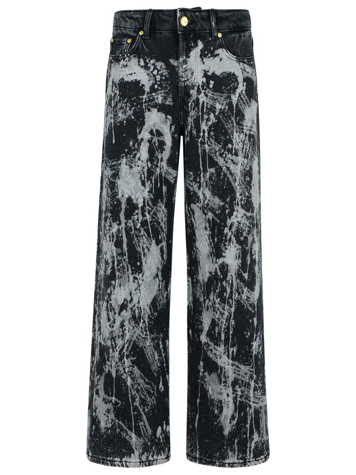 Ganni 'Izey' Black Cotton Jeans Women