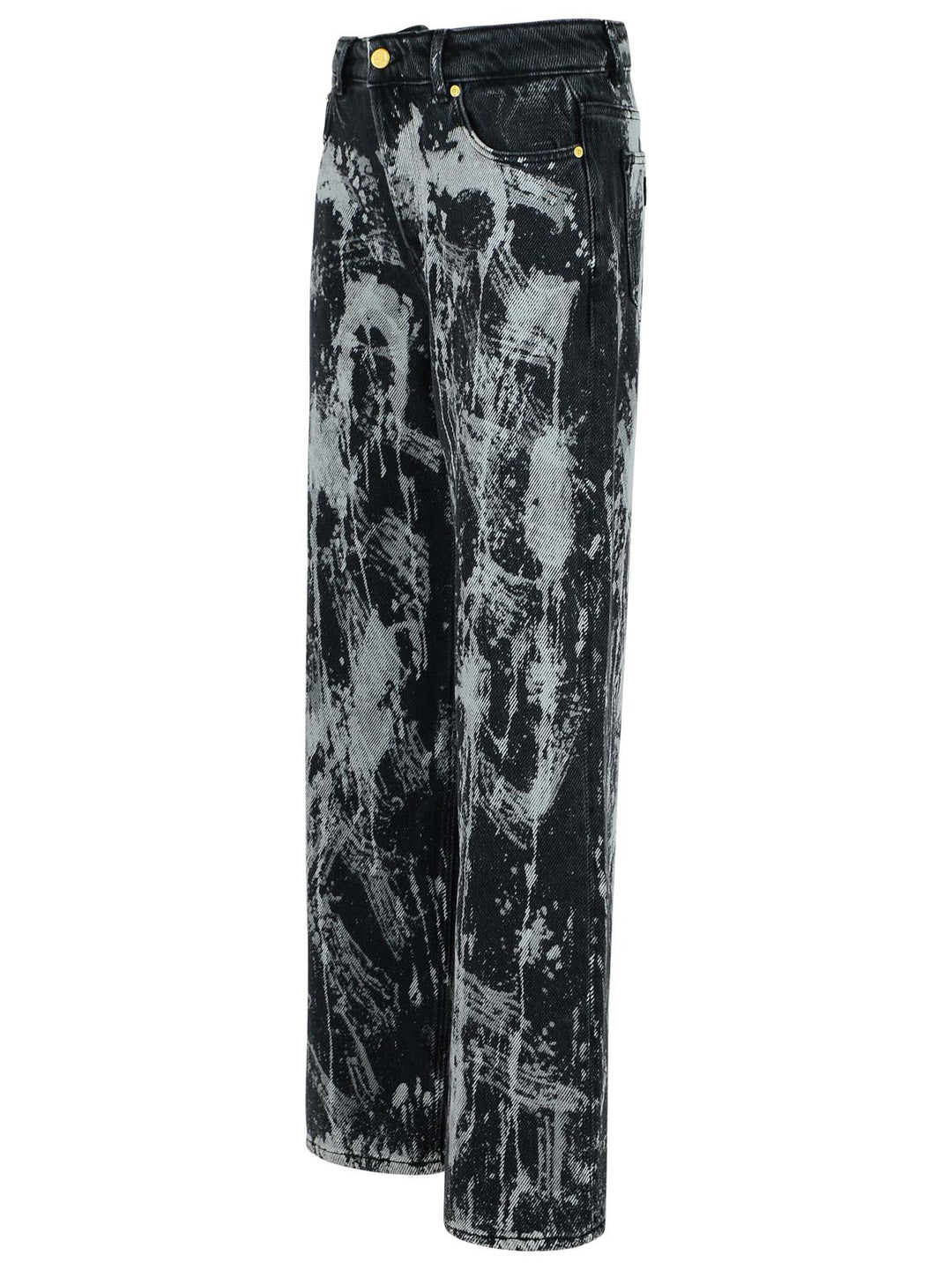 Ganni 'Izey' Black Cotton Jeans Women