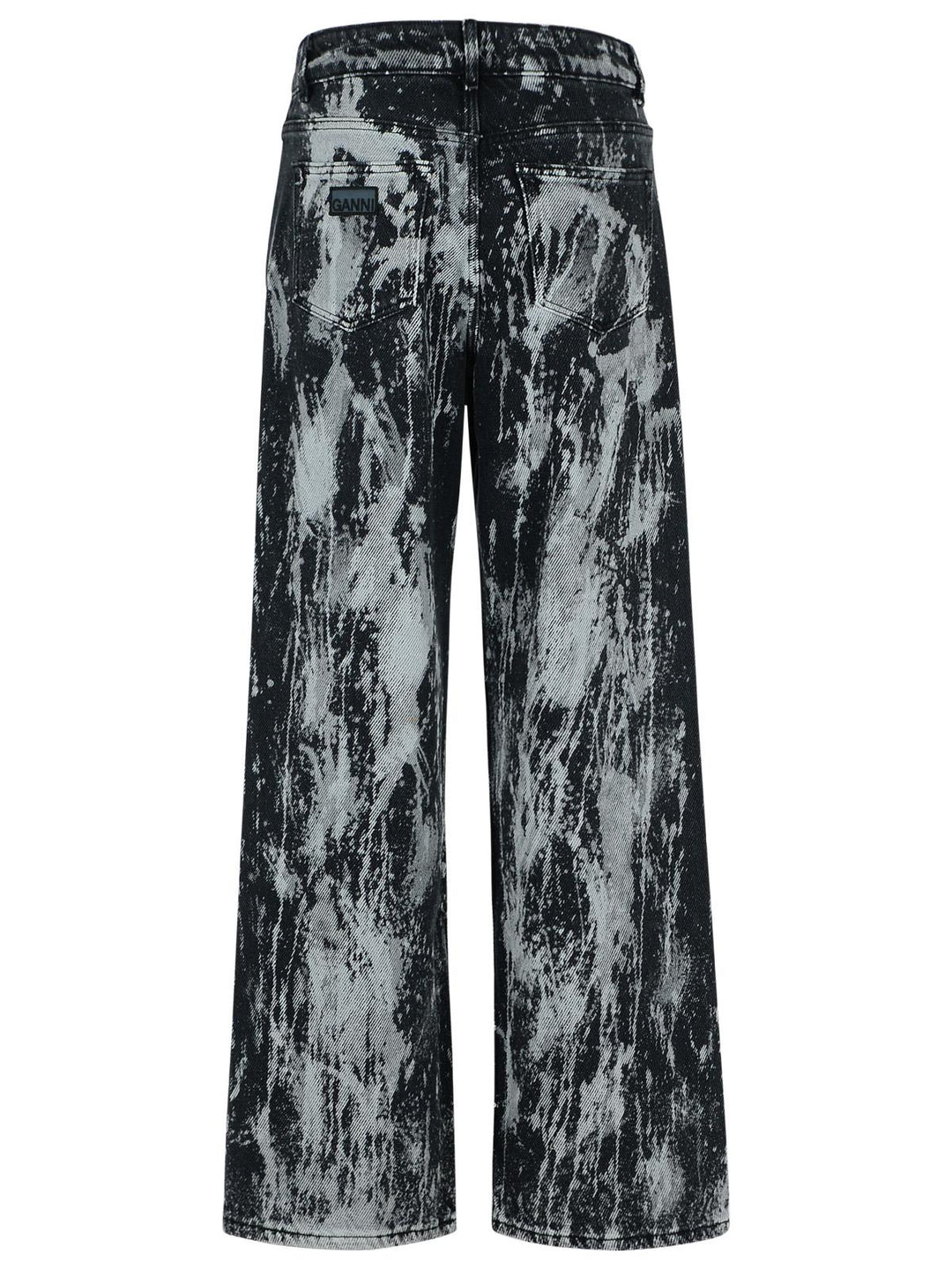 Ganni 'Izey' Black Cotton Jeans Women