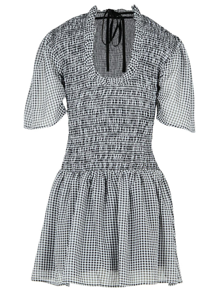 Ganni Black Polyester Dress Women