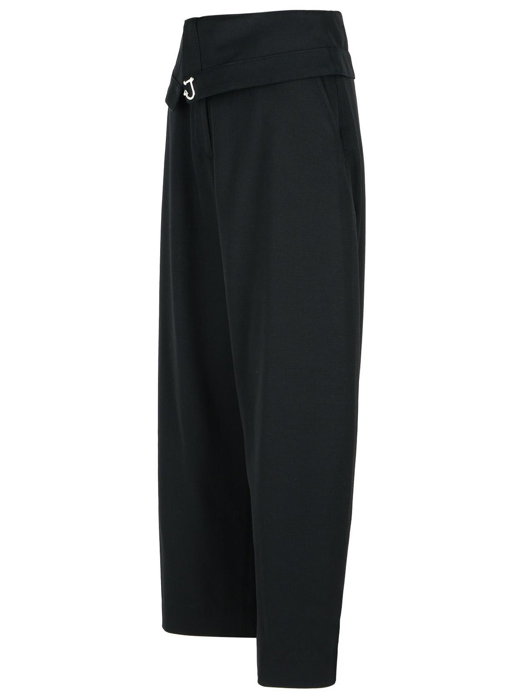 Jw Anderson Black Viscose Trousers Women