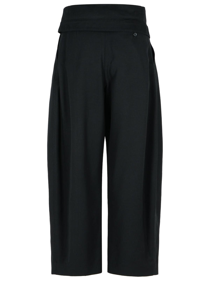 Jw Anderson Black Viscose Trousers Women