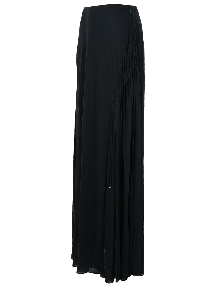 Lanvin 'Flared' Black Viscose Blend Skirt Women