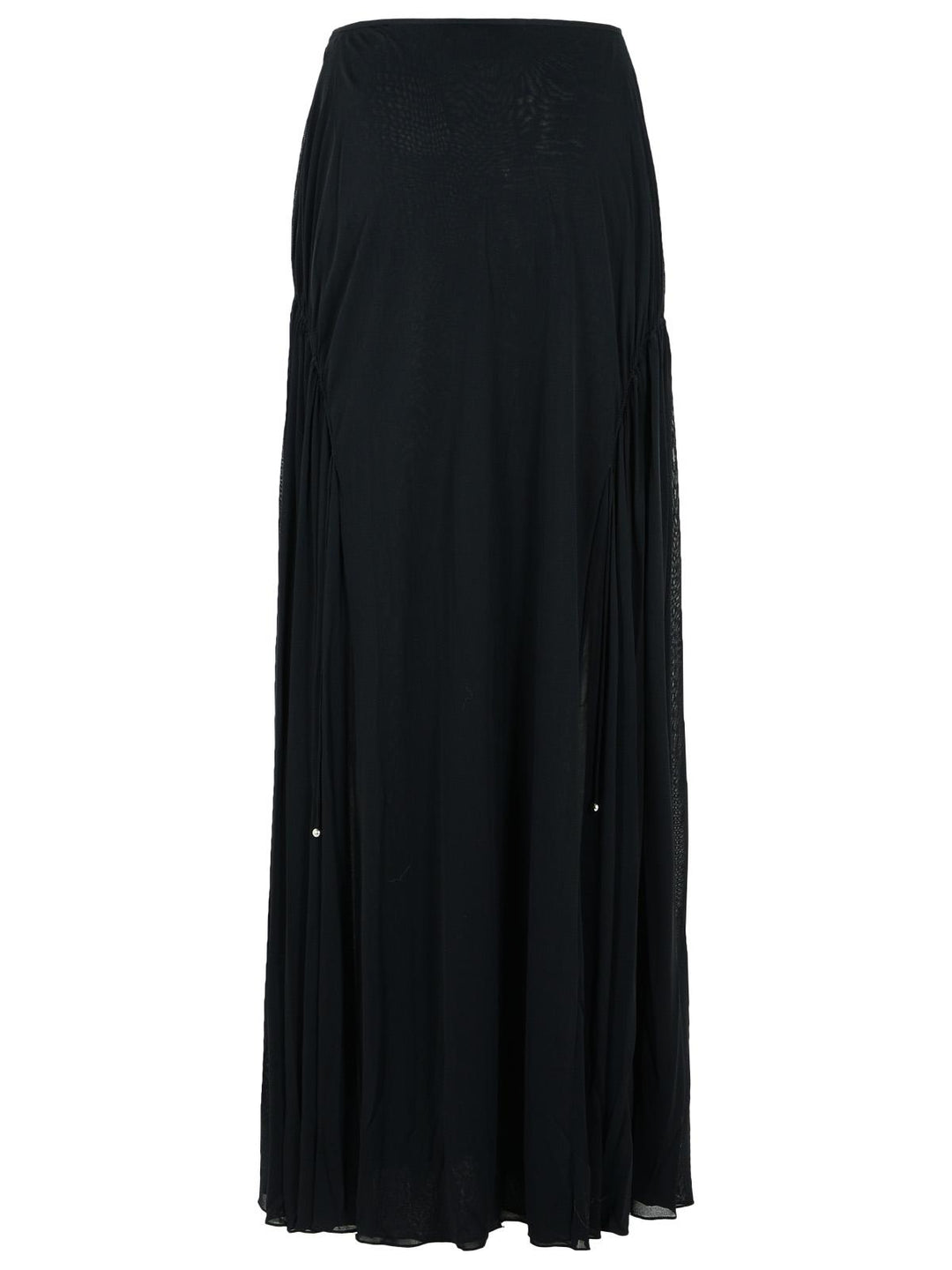 Lanvin 'Flared' Black Viscose Blend Skirt Women