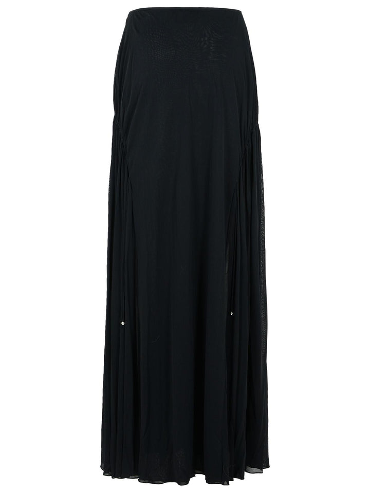 Lanvin 'Flared' Black Viscose Blend Skirt Women