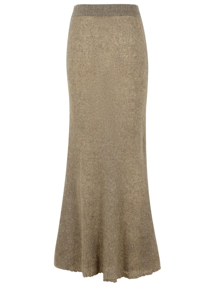 Lisa Yang 'Kelsy' Long Skirt In Brown Silk Blend Women