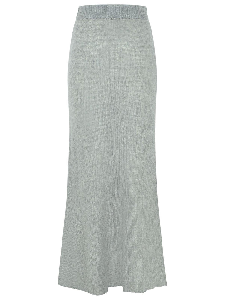 Lisa Yang 'Kelsy' Long Skirt In Grey Silk Blend Women