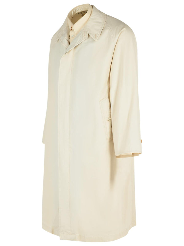 Maison Margiela Ivory Cotton Trench Coat Men