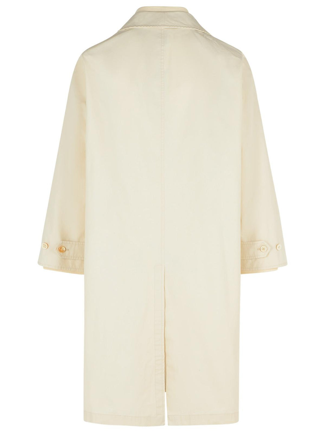 Maison Margiela Ivory Cotton Trench Coat Men