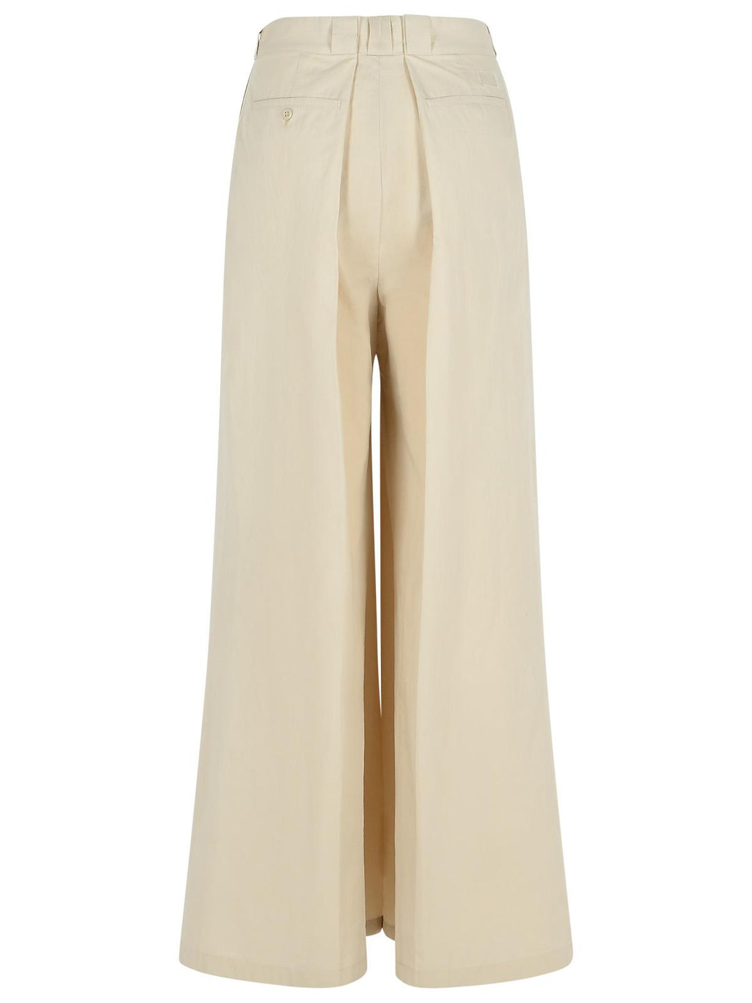 Maison Margiela 'Over' Ivory Cotton Blend Pants Women
