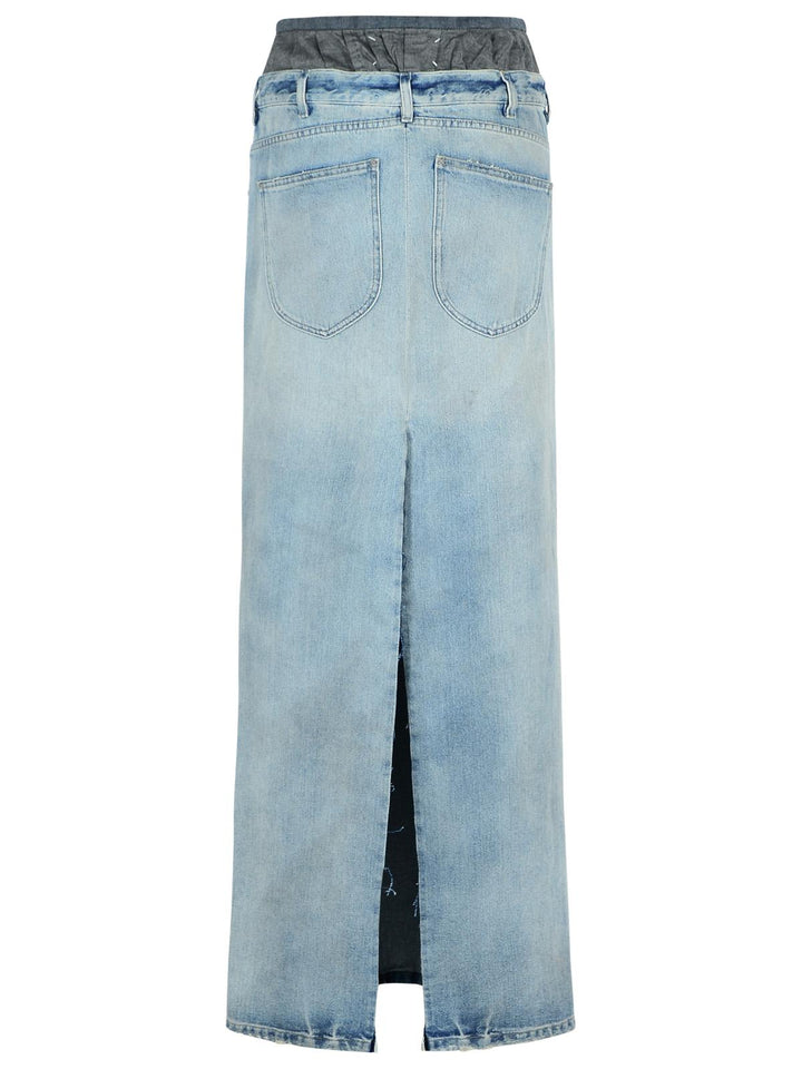 Maison Margiela Blue Denim Skirt Women
