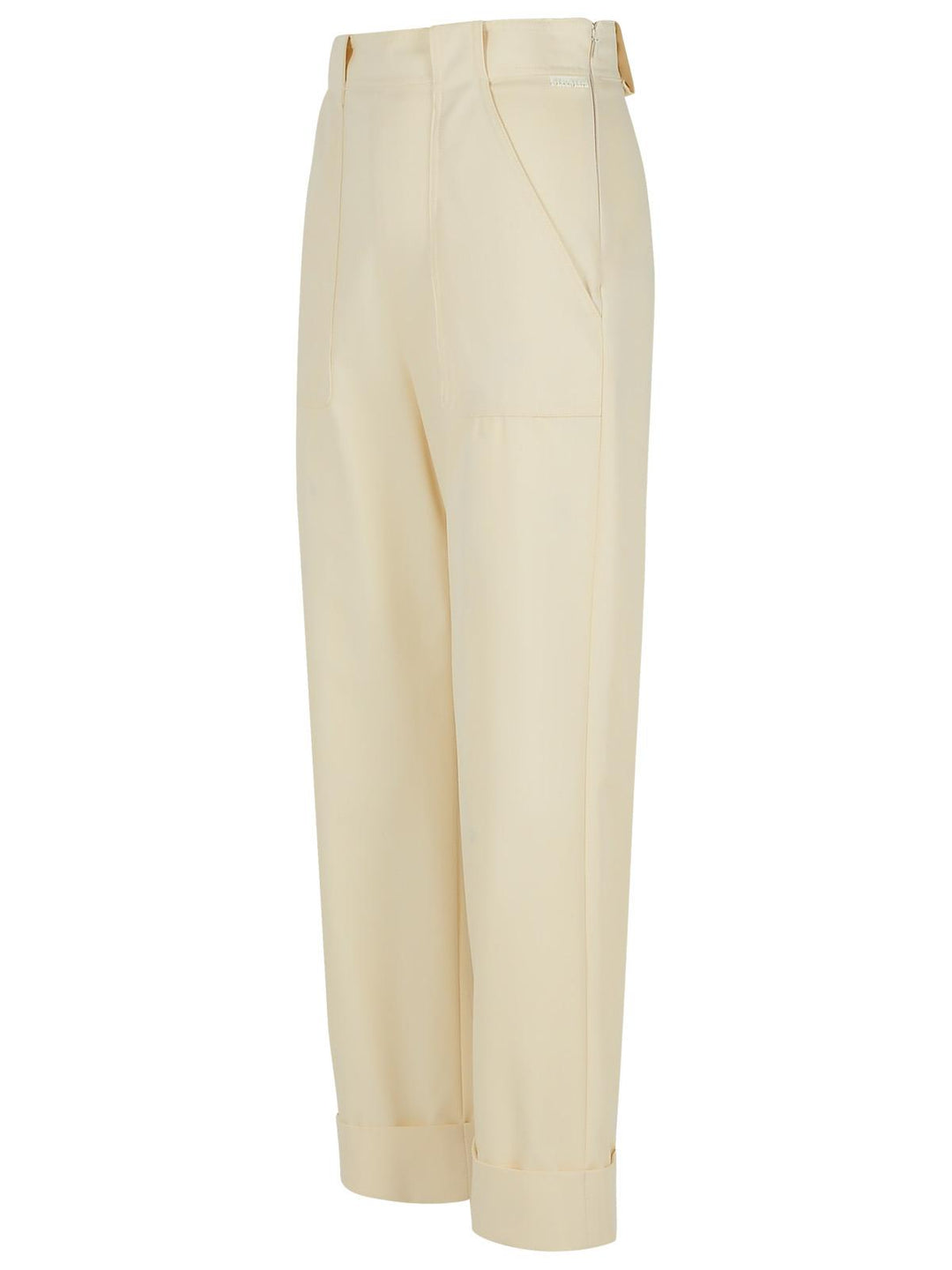 Max Mara Palio' White Cotton Pants Women