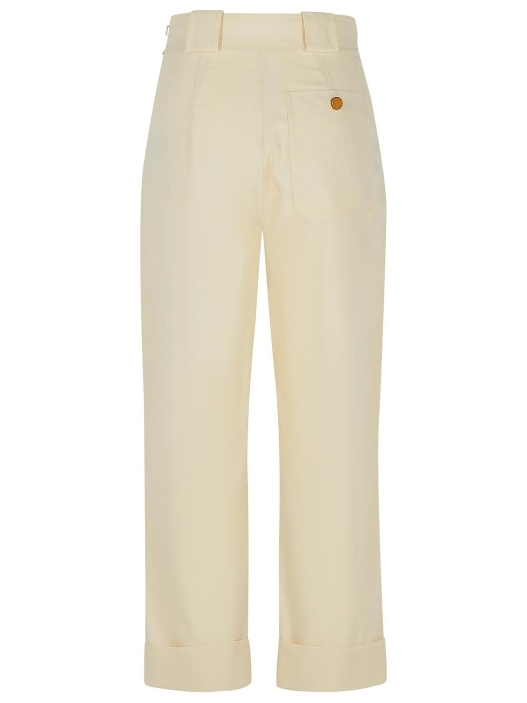 Max Mara Palio' White Cotton Pants Women