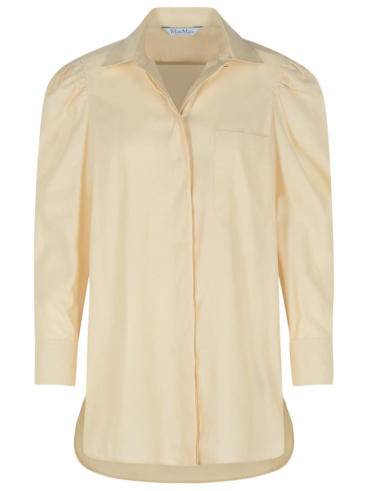 Max Mara 'Faraday' Cream Cotton Shirt Women