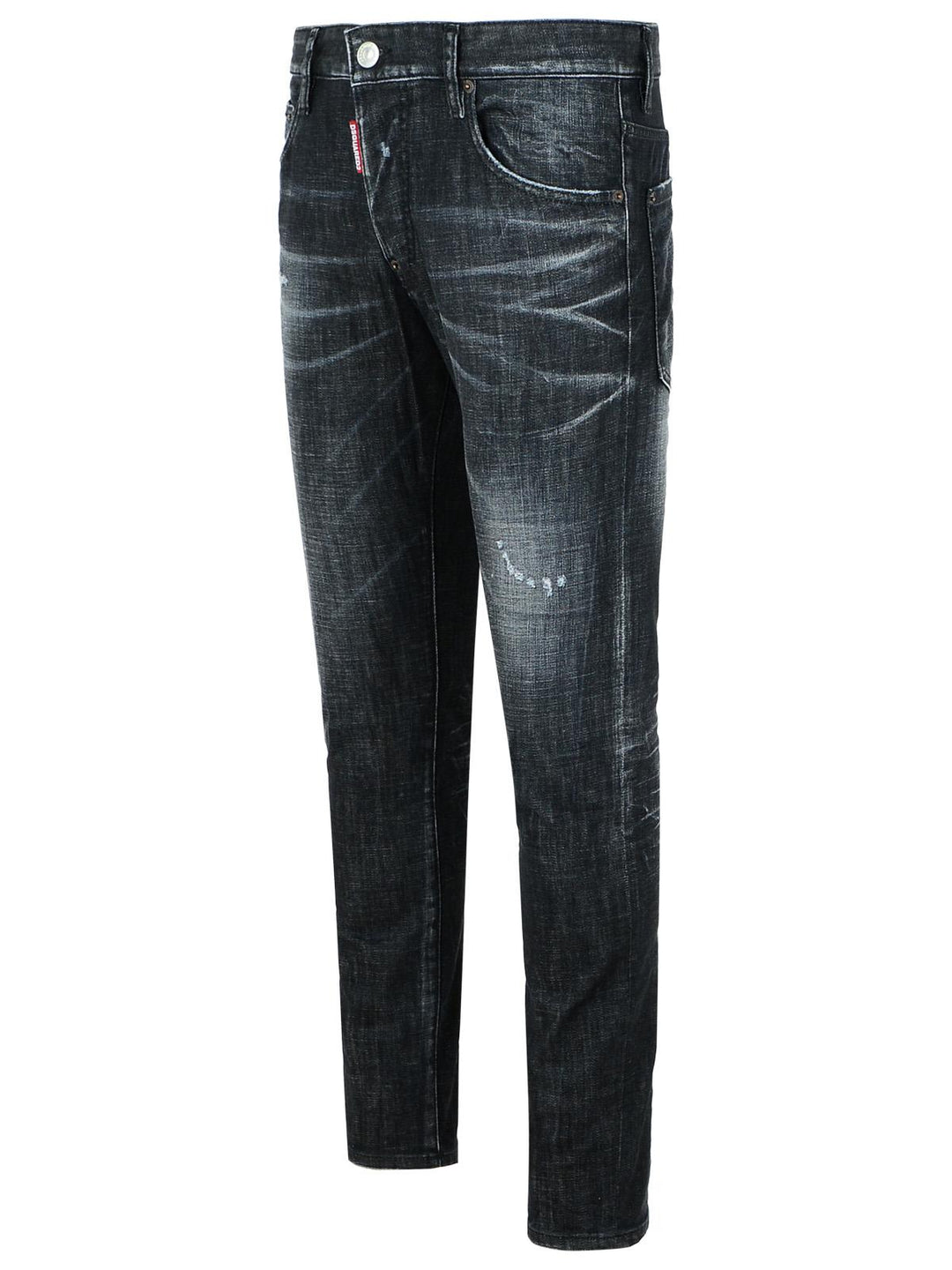 Dsquared2 'Skater Washed' Black Cotton Jeans Men
