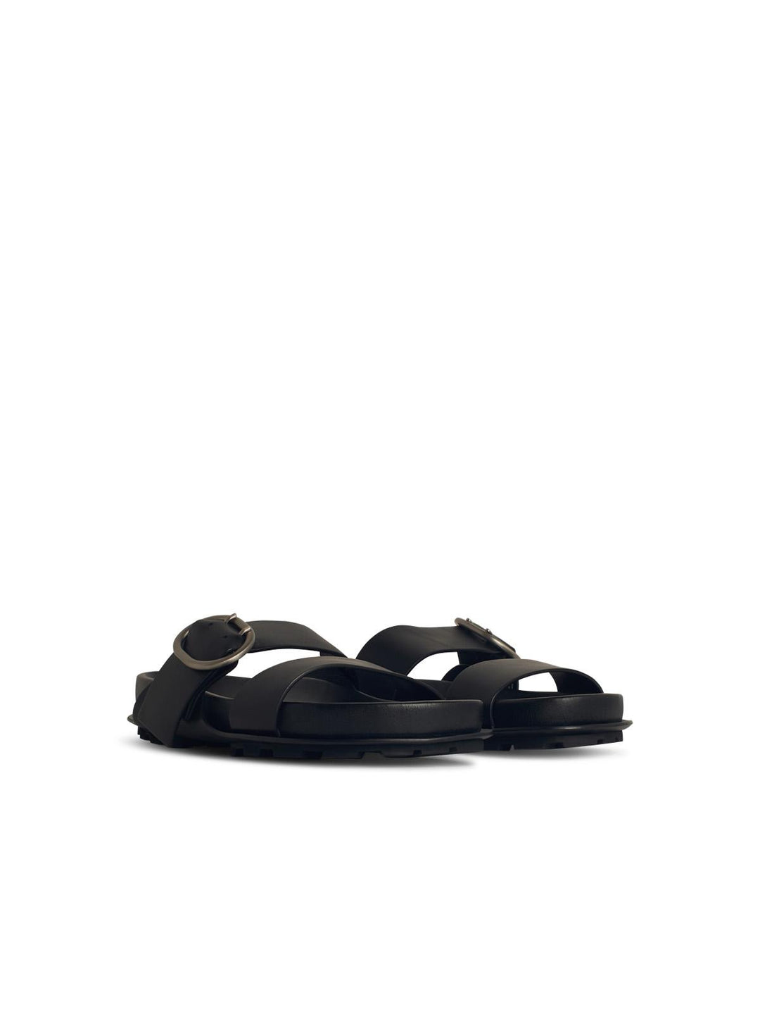Jil Sander Black Leather Slippers Men