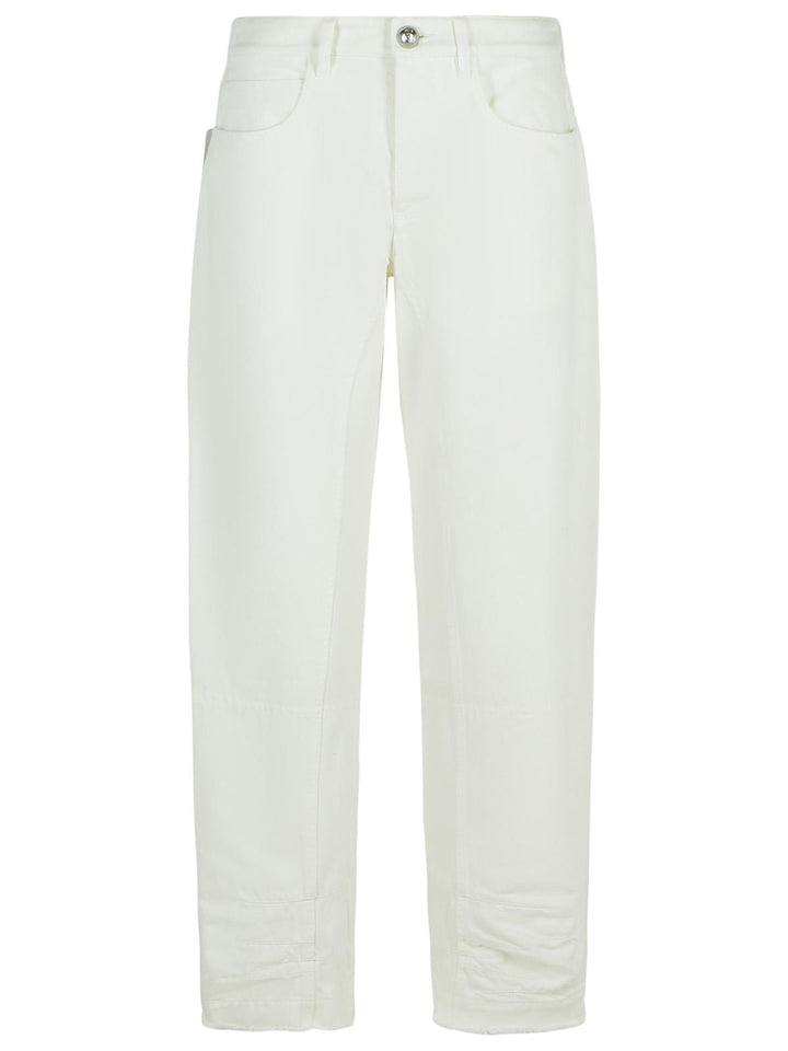 Jil Sander White Cotton Jeans Women