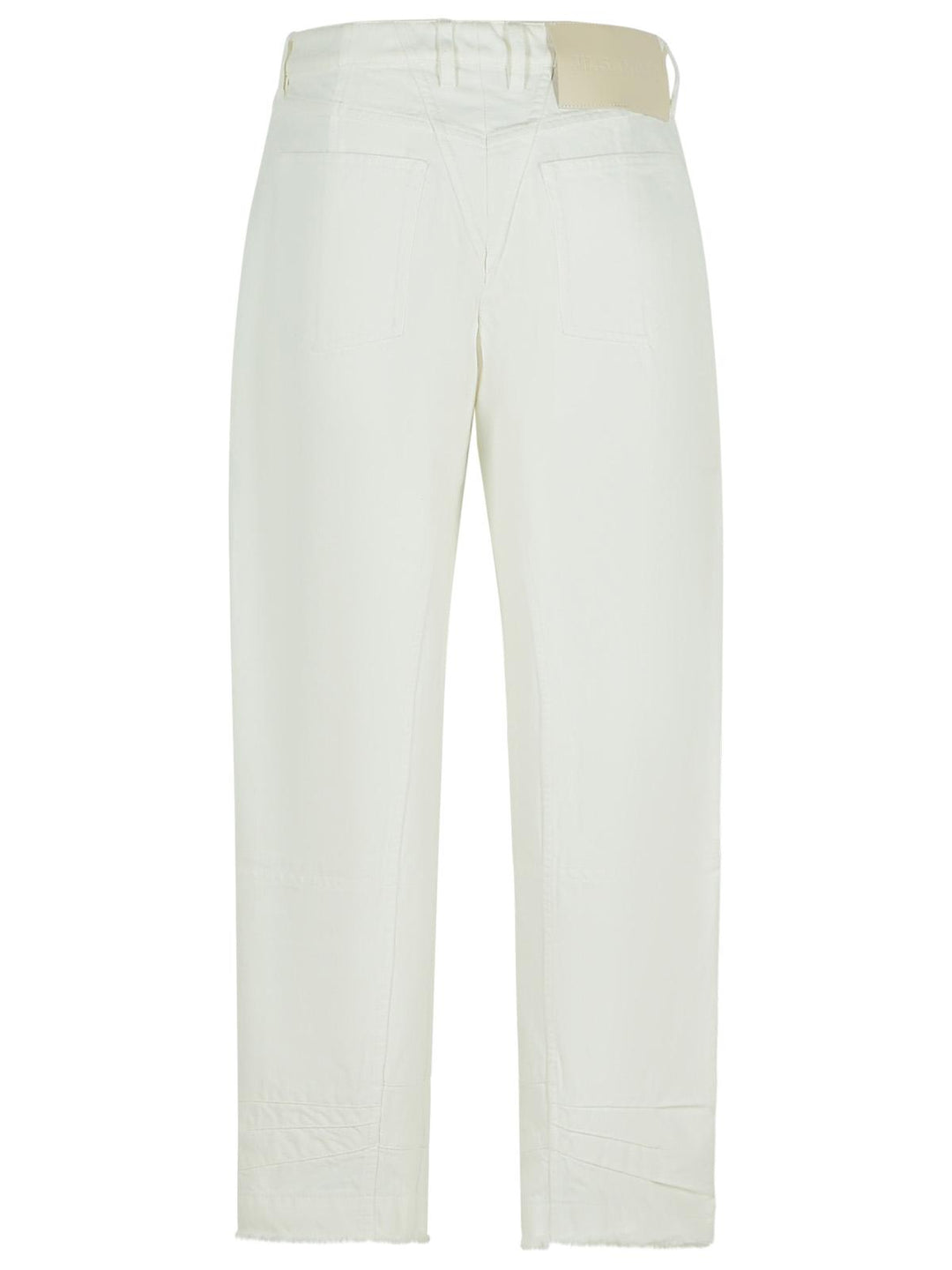 Jil Sander White Cotton Jeans Women