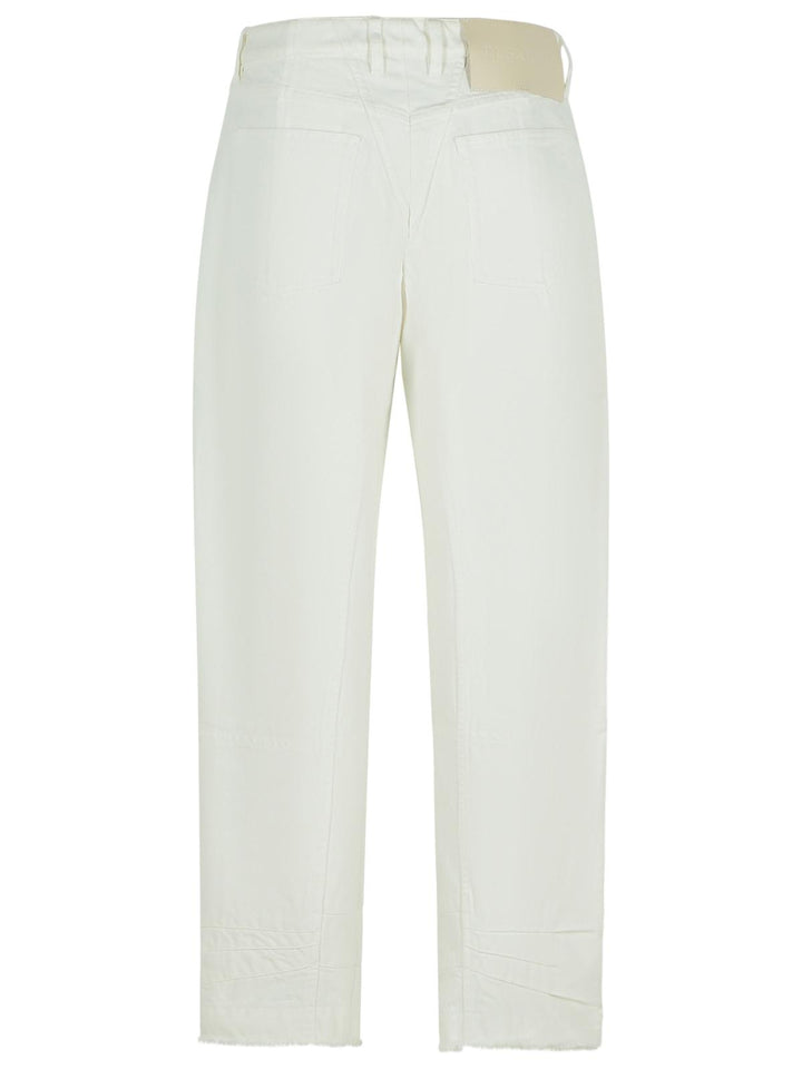 Jil Sander White Cotton Jeans Women