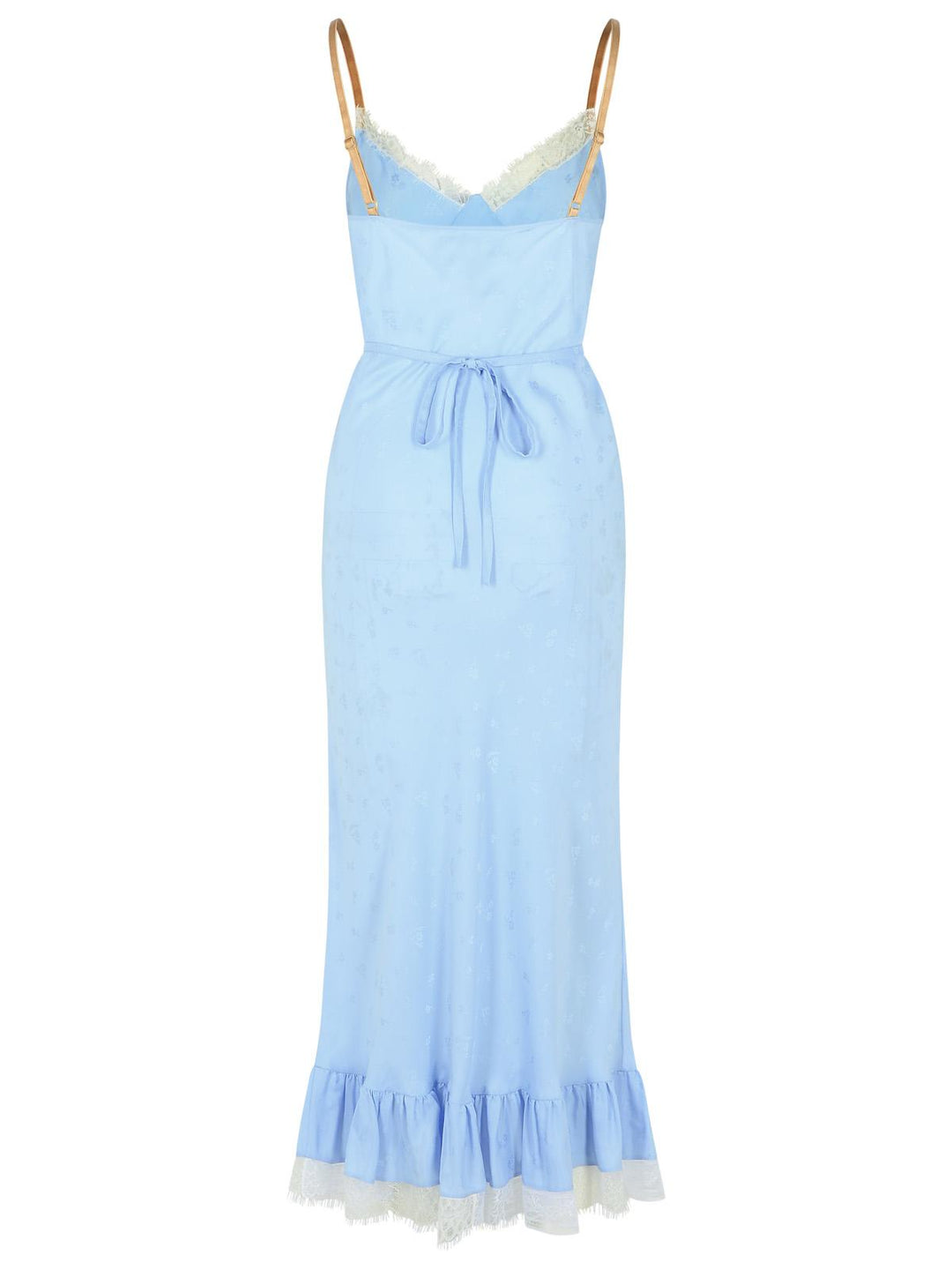 Moschino Light Blue Silk Misot Dress Women