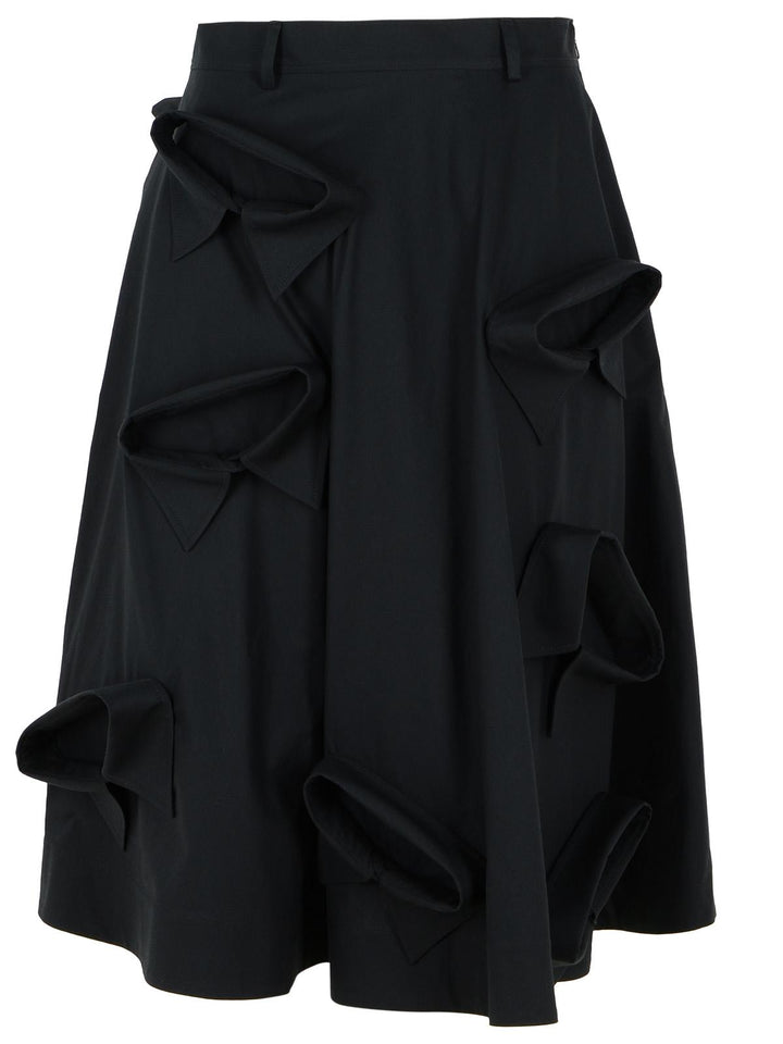 Moschino Black Cotton Skirt Women