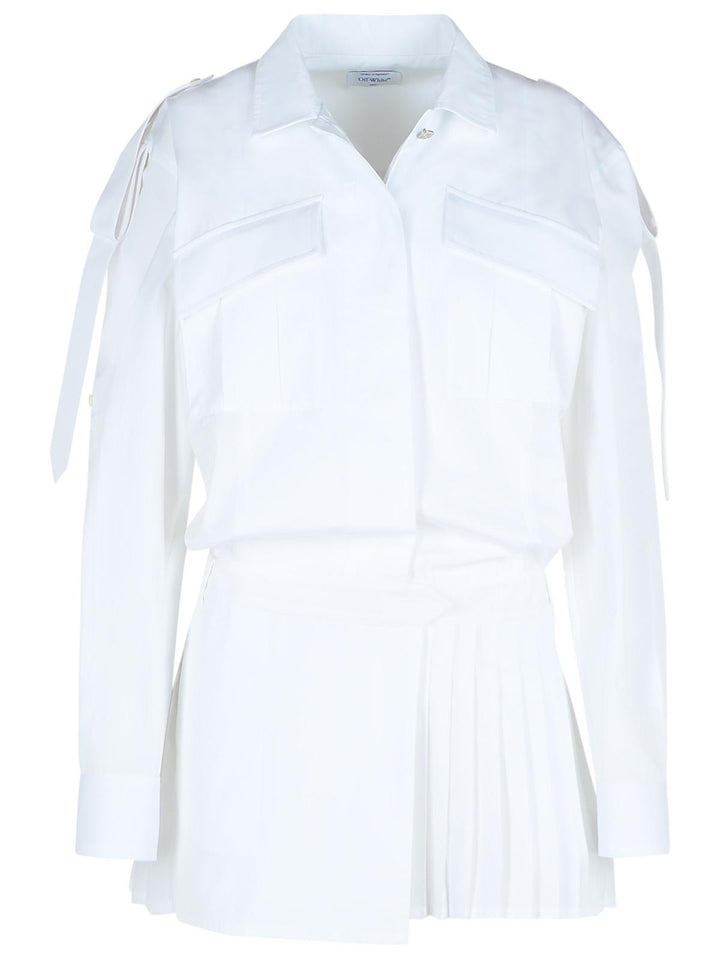 Off-White 'Savana' White Cotton Dress Women