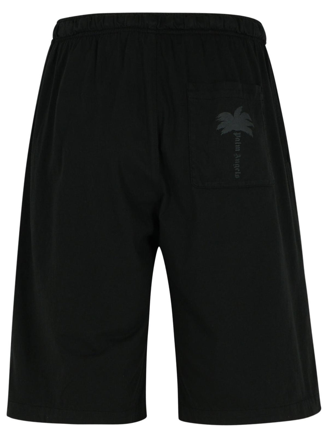 Palm Angels Black Cotton Bermuda Shorts Men