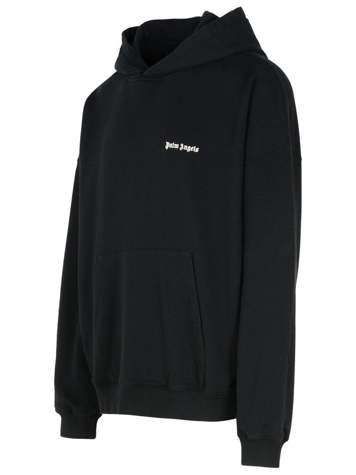 Palm Angels Black Cotton Sweatshirt Men
