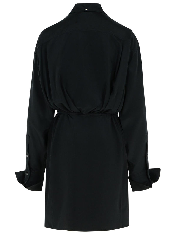 Sportmax 'Eolie' Black Silk Dress Women