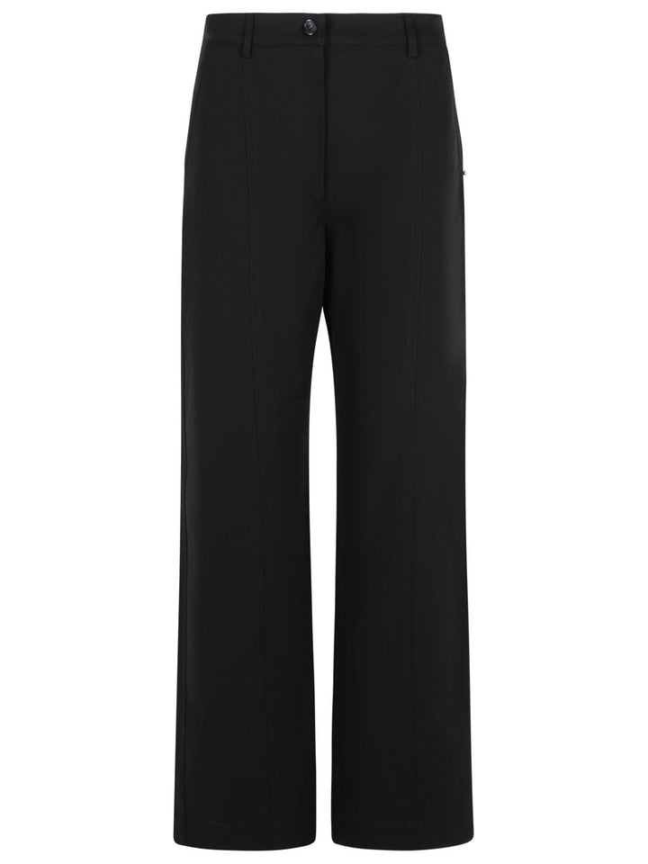 Sportmax Era' Black Cotton Pants Women
