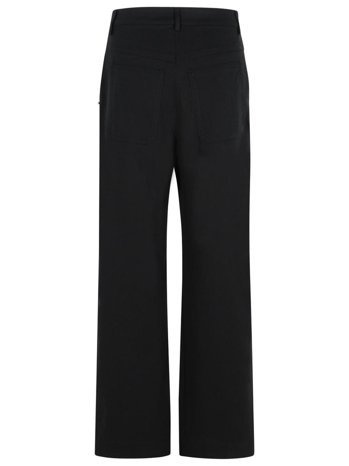 Sportmax Era' Black Cotton Pants Women