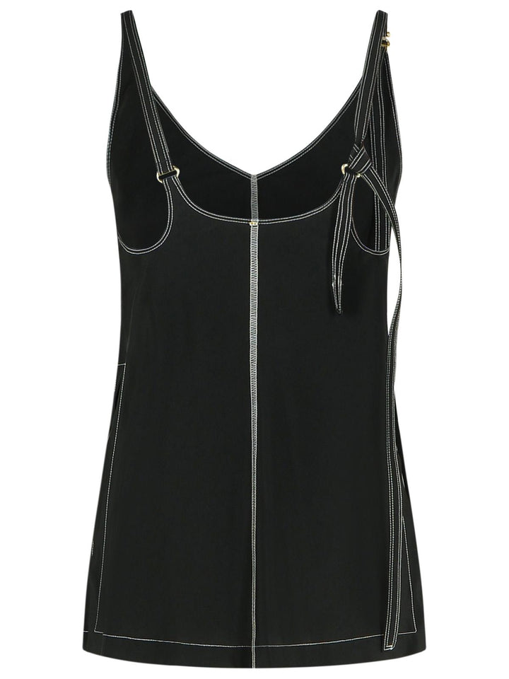 Sportmax 'Waser' Black Viscossa Tank Top Women