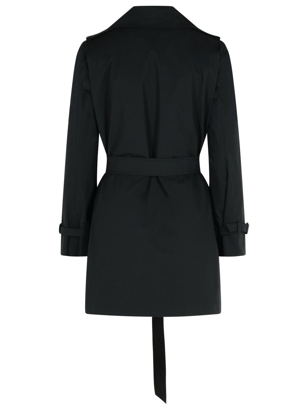 Max Mara 'Landa' Black Cotton Trench Coat Women