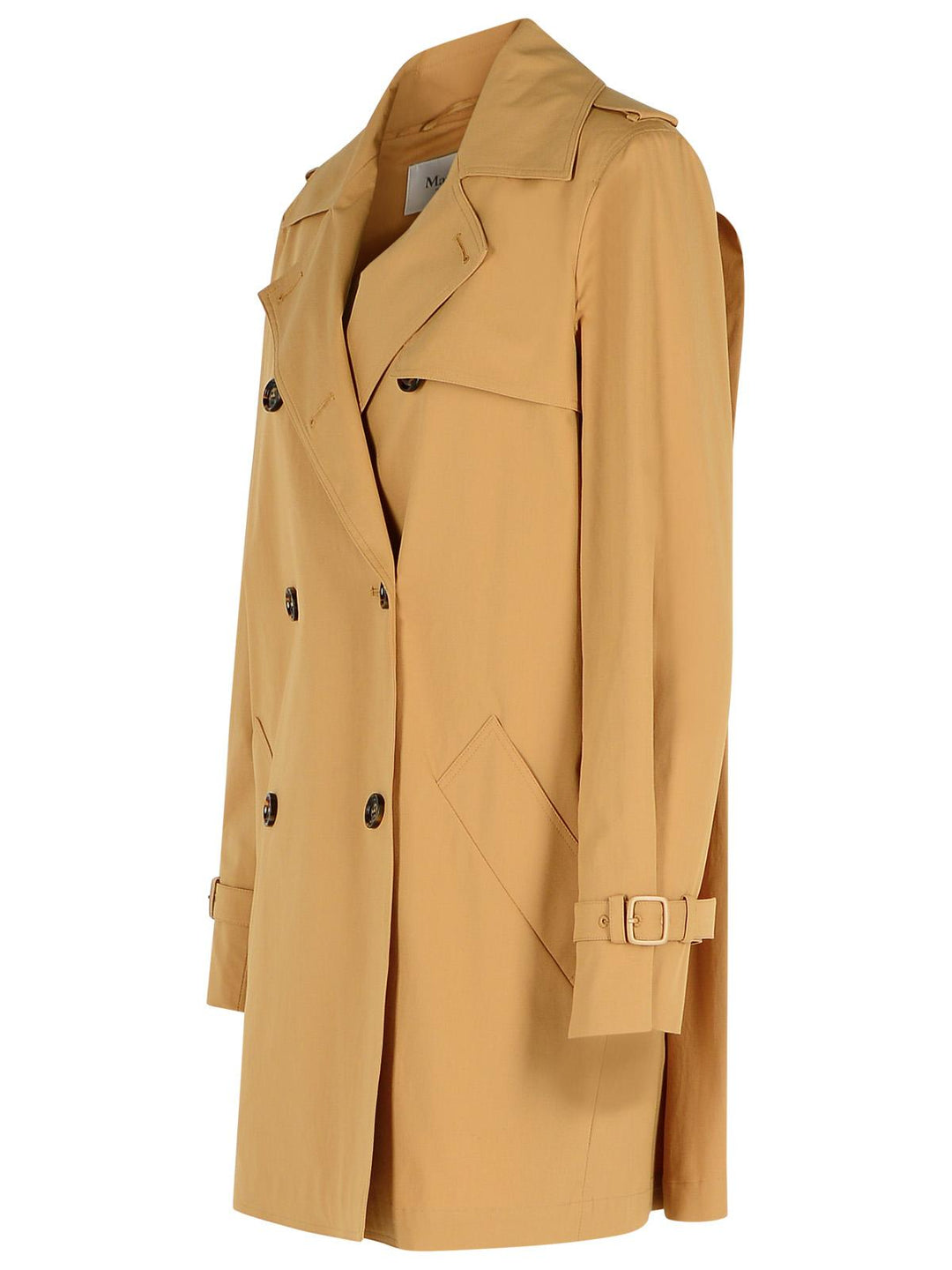 Max Mara 'Landa' Black Cotton Trench Coat Women