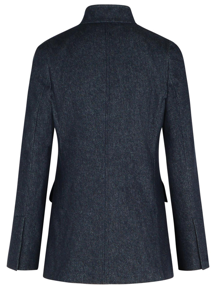 Max Mara 'Beatrice' Blue Cotton Blazer Women