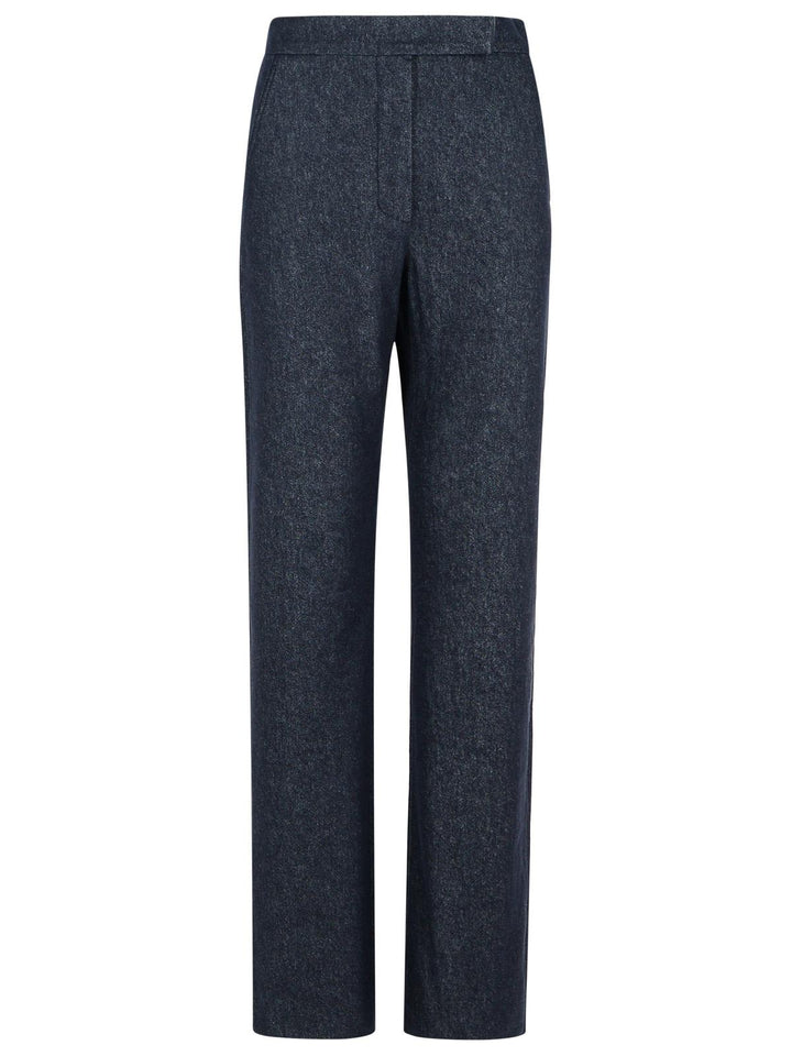 Max Mara 'Galizia' Blue Cotton Pants Women