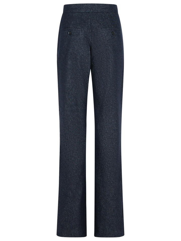 Max Mara 'Galizia' Blue Cotton Pants Women