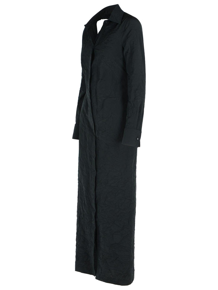 Max Mara 'Rovigo' Black Cotton Blend Dress Women