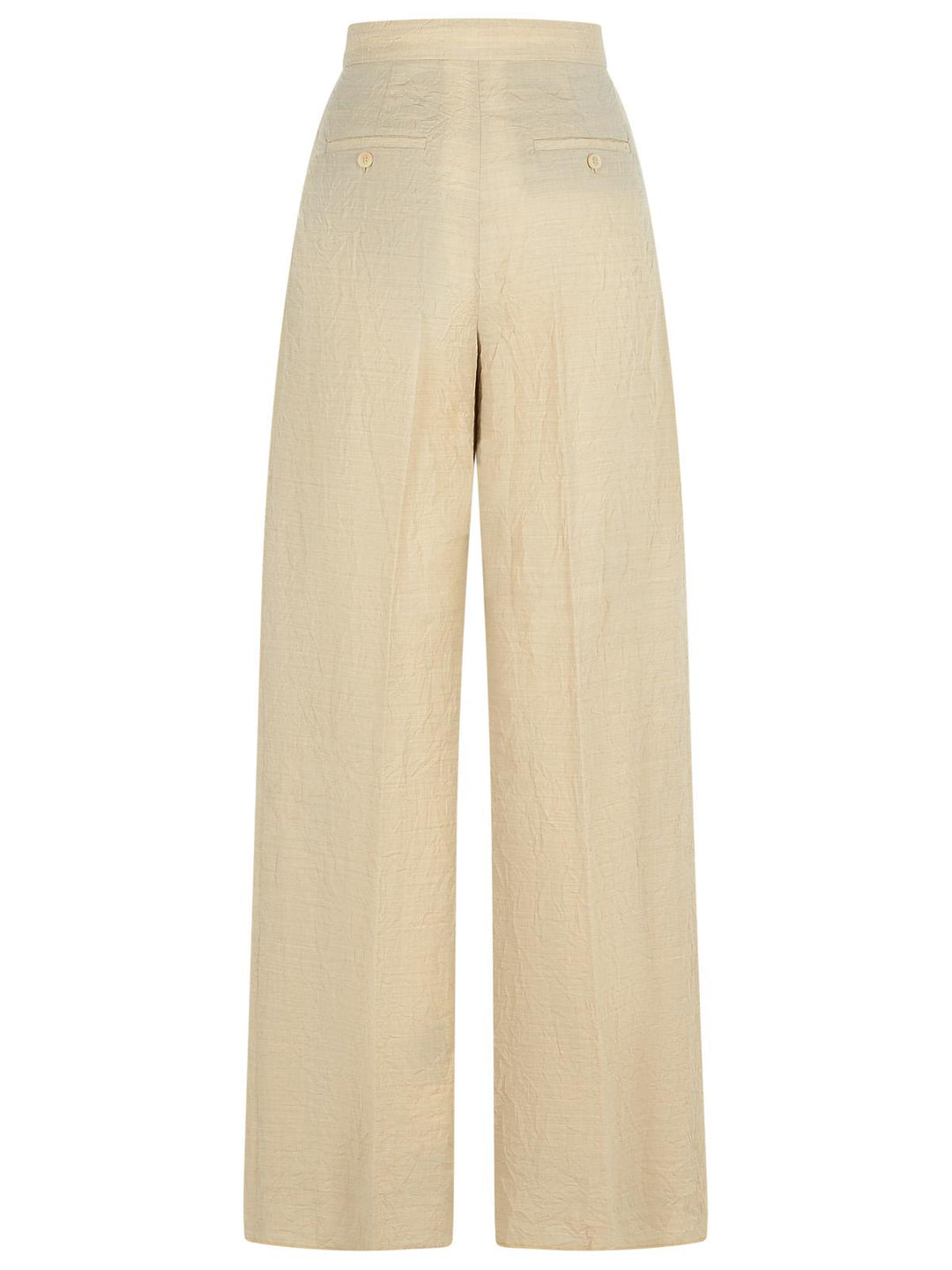 Max Mara 'Acinoso' Beige Fine Wool Pants Women