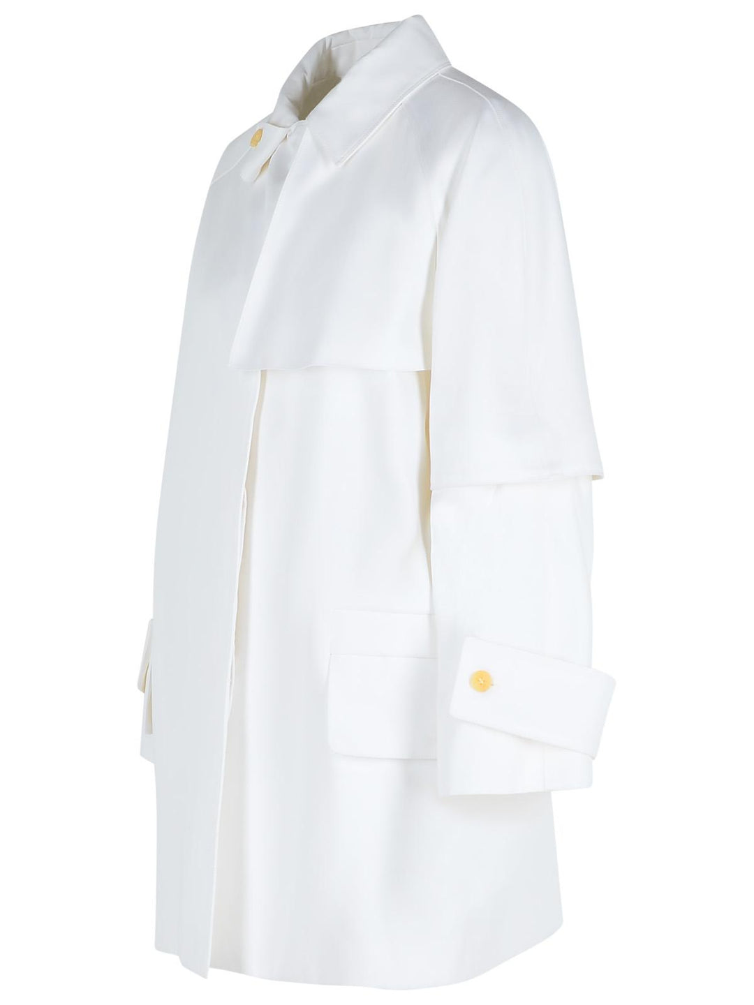 Max Mara 'Baba' White Cotton Raincoat Women
