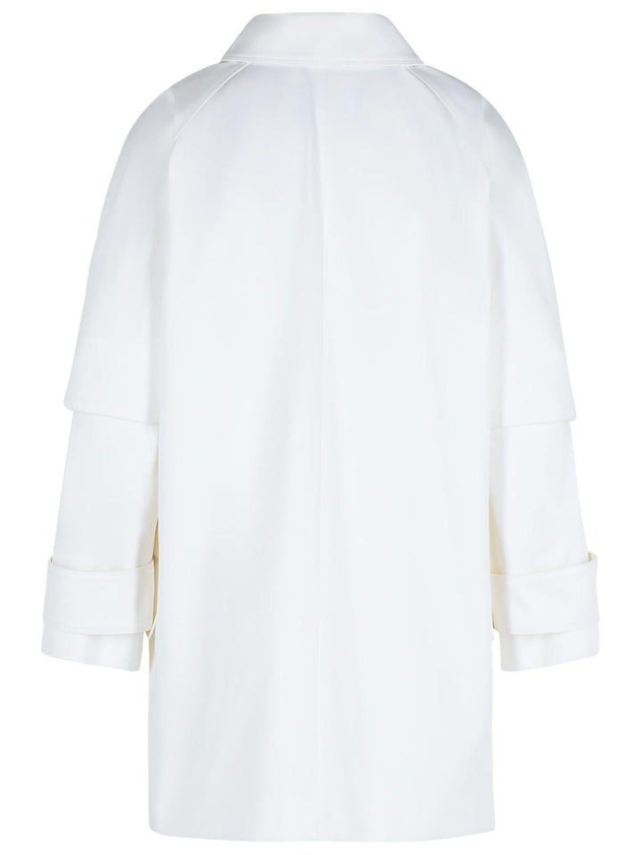 Max Mara 'Baba' White Cotton Raincoat Women