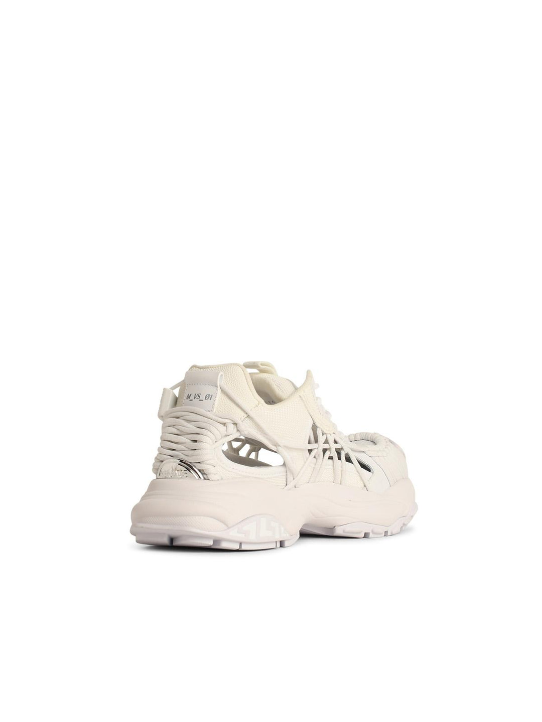 Versace 'Mercury' White Leather Blend Sneakers Men