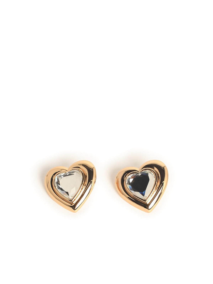 Self Portrait Cuore' Gold-Plated Brass Earrings Women