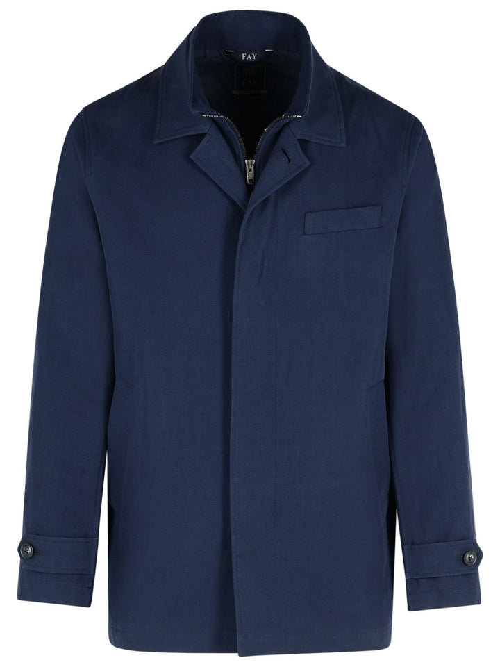 Fay 'Morning' Blue Cotton Jacket Men