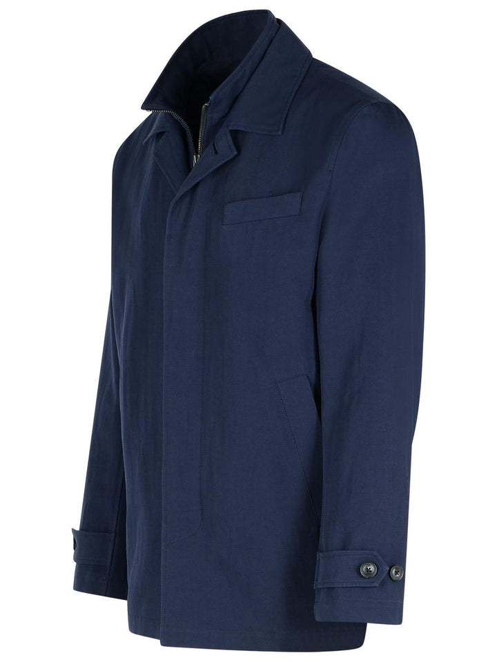 Fay 'Morning' Blue Cotton Jacket Men