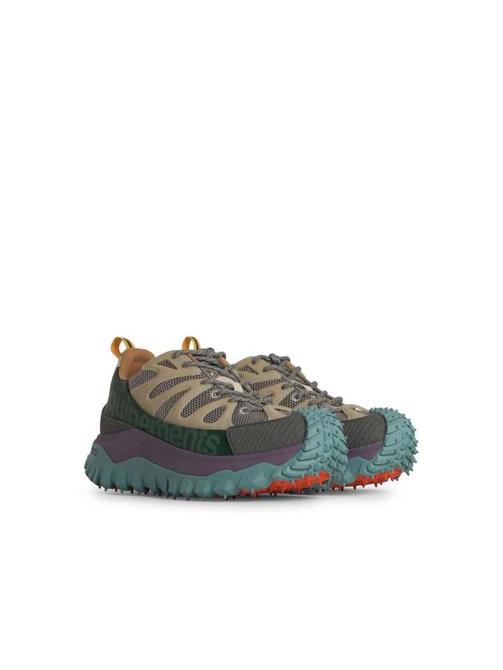 Moncler 'Trailgrip' Multicolor Leather Blend Sneakers Men