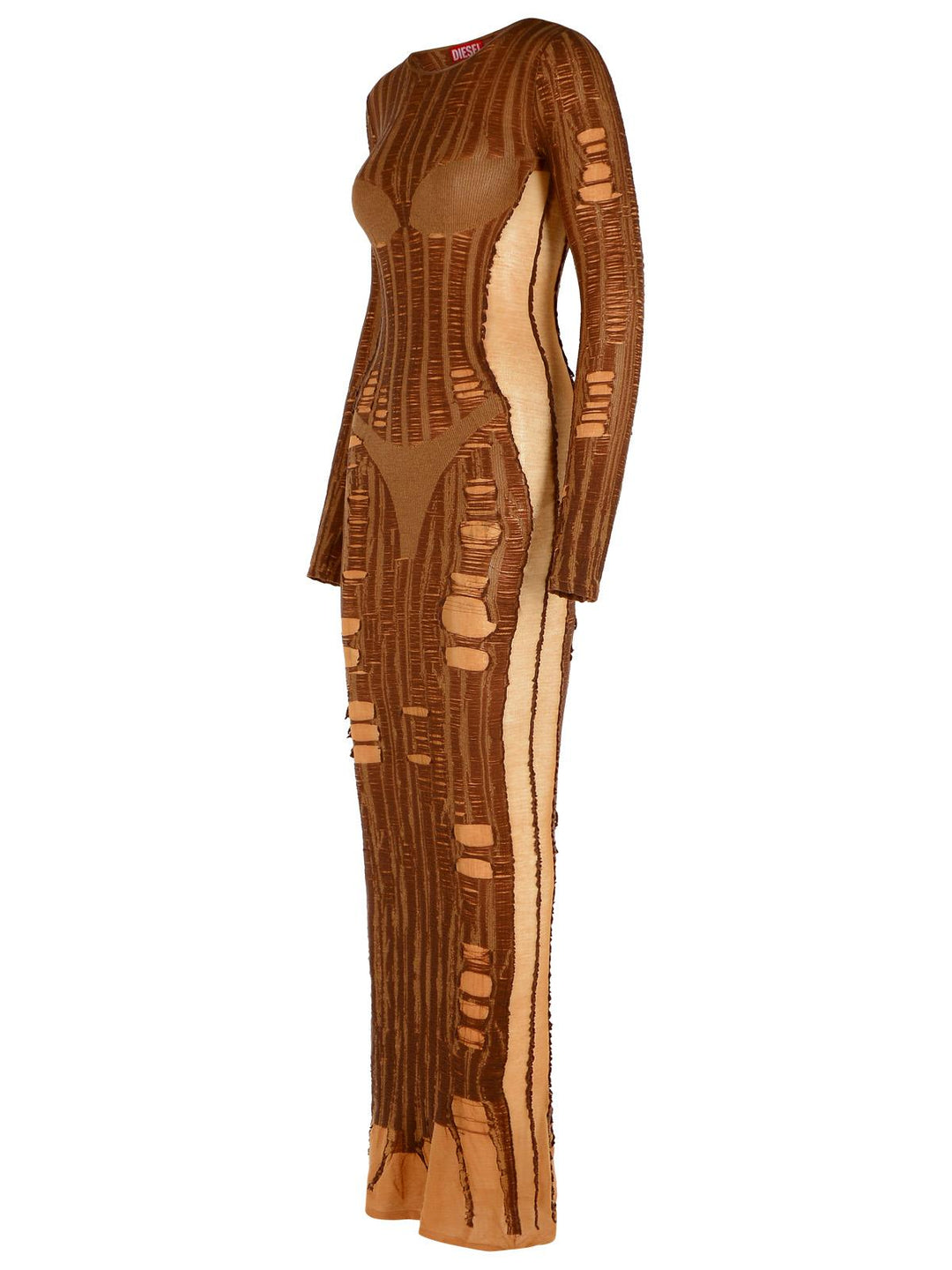 Diesel 'Calimera' Brown Cotton Blend Dress Women