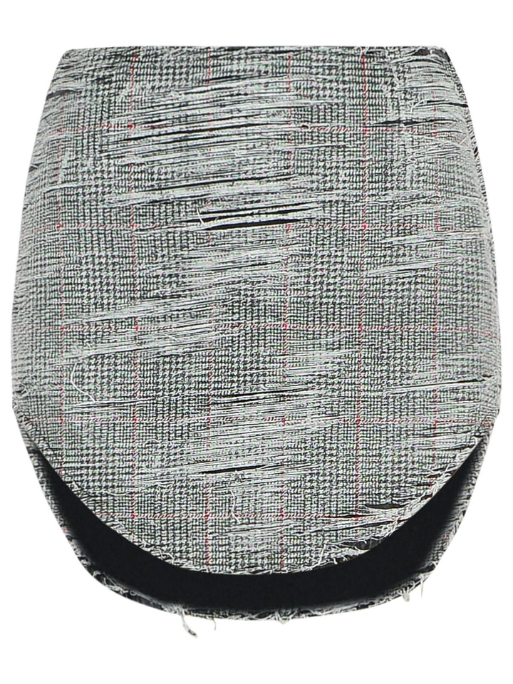 Diesel 'Ada' Grey Cotton Miniskirt Women