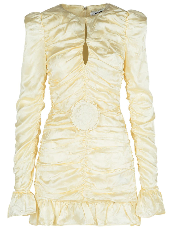 Rotate Ivory Silk Dress Women