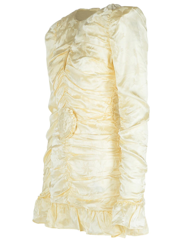 Rotate Ivory Silk Dress Women